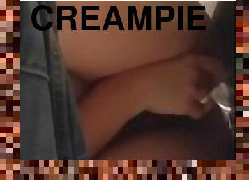 behåret, fisse-pussy, amatør, hjemmelavet, creampie, gloryhole