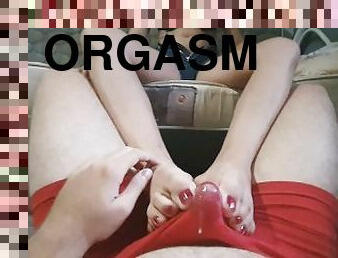 orgasm, picioare, pov, chilotei, sperma, simpatica, fetish, stimulare-cu-piciorul, sex-imbracati, lenjerie-intima