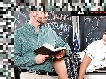 Rich Naughty Squirter Gets Spanked And Smashed By Her Horny Teacher For Being Rude