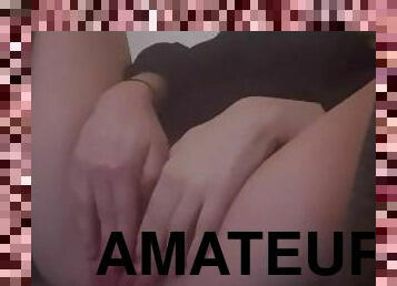 onani, orgasme, pussy, amatør, tenåring, ludder, skitten, knulling-fucking, alene, våt