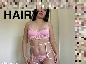 Sexy See Through Lingerie Haul Hairy Pussy