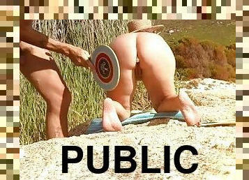 cur, in-afara, public, amatori, camera, plaja, voyeur, cur-butt, plesnit