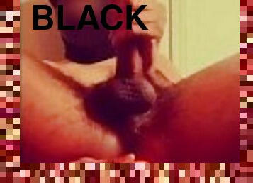 Solo Black Twink Plays With Toy In Hole And Strokes His Big Dick While Moaning