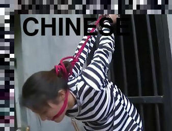 Chinese Prison Girl In Metal Bondage