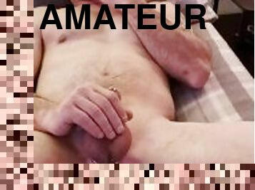 masturbation, amateur, anal, énorme-bite, solo, bite, taquinerie