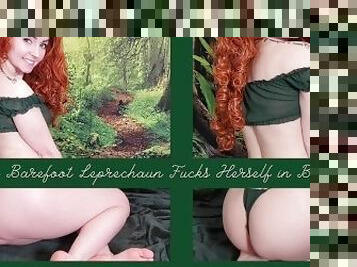 Slutty Barefoot Leprechaun Does Double Penetration