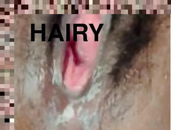 Juicy hairy pussy