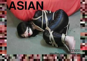 asiatisk, bdsm, fetisj, bondage, brunette