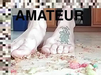 amateur, pieds, solo