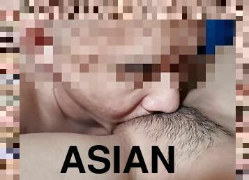 azijski, orgazem, muca, amaterski, najstnice, par, majhne-prsi
