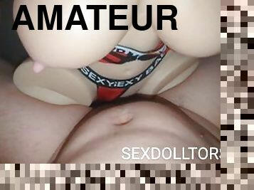 cul, gros-nichons, chatte-pussy, amateur, jouet, ejaculation-interne, ejaculation, solo, humide, poupée