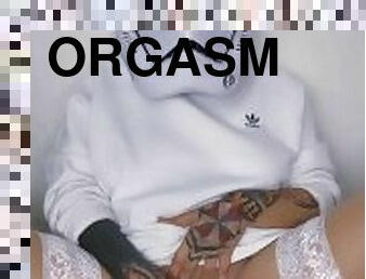 mastürbasyon-masturbation, boşalma, fışkıran-su, amatör, britanyalı, tek-kişilik