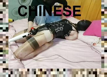 asia, isteri, bdsm-seks-kasar-dan-agresif, stocking-stockings, latex, menyumbat, cina, bondage-seks-dengan-mengikat-tubuh