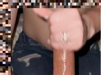 suur, naine, amatöör, suhuvõtmine, kättevõtmine, creampie, sperma, kitsas, oraal, teksad