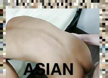 asia, posisi-seks-doggy-style, berambut, anal, homo, homoseks