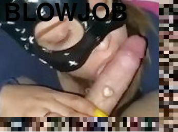 Cat woman giving blowjob