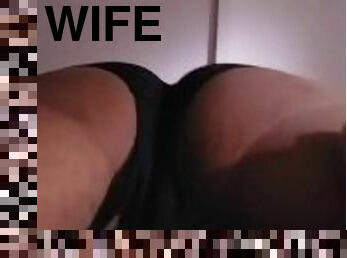 Bitch in panties , twerks for wife