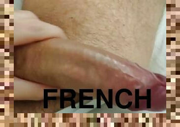 French guy with thick accent masturbates and cums for you