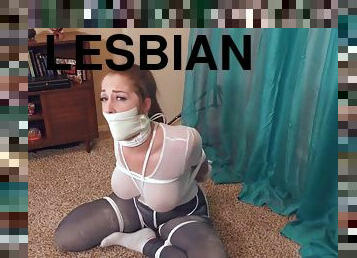 lesbiana, bdsm, fetish, inceandu-se, bondage, bruneta, tatuaj
