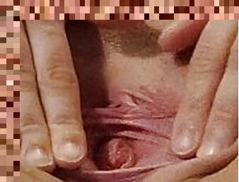 masturbacija, orgazam, pička-pussy, amaterski, prstima, usko, mokri