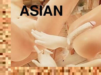 asia, blowjob-seks-dengan-mengisap-penis, handjob-seks-dengan-tangan-wanita-pada-penis-laki-laki