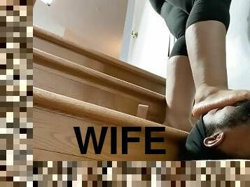 kone, slave, fødder, ægtemand, moder, ydmygelse, dominans