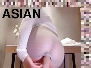 aasia, suurtiss, petmine, suur, masturbatsioon, orgasm, pissimine, tussu, naine, amatöör