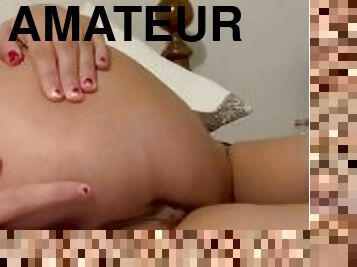 masturbation, amateur, anal, ados, doigtage, solo, tatouage, petits-seins