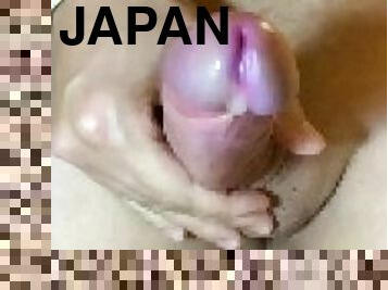 asiatisk, masturbation, skolflicka, cumshot, gigantisk-kuk, tonåring, japansk, sprut, bukkake, fetisch