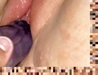 Giant Dildo Fucking the Cum out of my Pussy