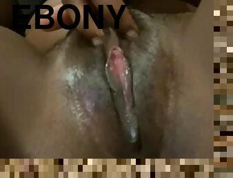 Creamy ebony teen nuts