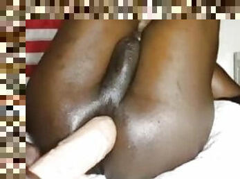 white dildo on black