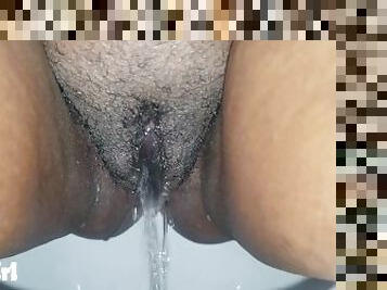 mandi, berambut, kencing, vagina-pussy, amatir, berkulit-hitam, antar-ras, jenis-pornografi-milf, ibu, hitam