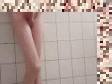 mandi, mastubasi, kurus, amatir, cumshot-keluarnya-sperma, penis-besar, handjob-seks-dengan-tangan-wanita-pada-penis-laki-laki, berambut-merah, melepas-semua-pakaian, teransang