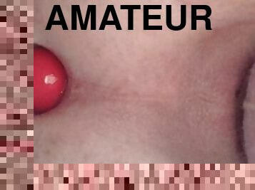 amatør, anal, legetøj, bøsse, synsvinkel, europæisk, euro, røv-butt, fetish, solo