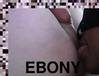 Ebony Girl Licks His Asshole Good - Interracial Rimjob For One Lucky Man