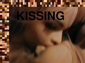 traseiros, babes, dedos, a-três, beijando, fudendo, bisexual, campainha