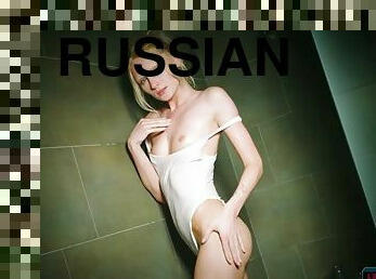 Russian petite MILF posing for Playboy