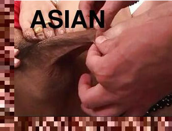 Slim Asian Shemale Gets Her Tight Ass Fucked Hard In The Bed