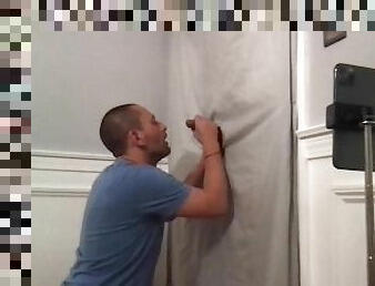 Thick D college dude comes to my glory hole