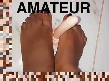 Fetish Footjob Dildo Masturation By Amateur Teen ????? ??????? ???? ?????? ?????