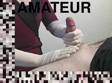 sykepleier, amatør, handjob