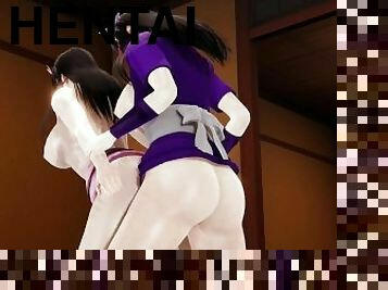 Demon Slayer FUTA Kanae Kocho Fucking Nezuko Doggystyle Nonstop Until She Squirts 3D Hentai