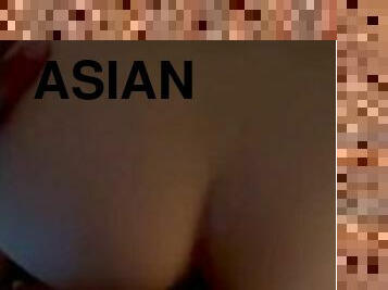 asiático, amador, babes, adolescente, penetração-de-braço