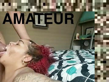 cul, énorme, amateur, ejaculation-sur-le-corps, ébène, énorme-bite, latina, couple, sur-le-visage, bite