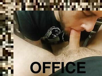 Part 1 sucking my office straight friend at his bosses desk