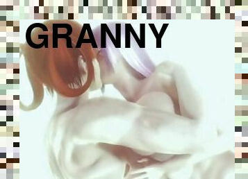 futa muscle granny fuck big tits lady