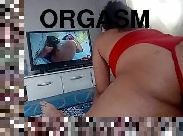 fet, orgasm, utomhus, anal, mörkhyad, bdsm, svart, bbw, pov, knullande