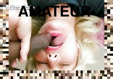 Amateur Slut Girl Make Him Cum in Her Mouth And Swallow