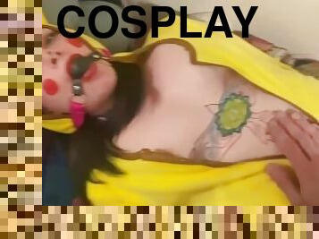 Freakachu: Pokmon Pikachu Cosplay Bound, Gagged, and Throat Fucked